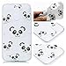 Produktbild HopMore Compatible with Handy Hülle LG K9 2018 Hülle Silikon Transparent Muster Schutzhülle Durchsichtig Handyhülle für LG K9 2018 Dünn Stoßfest Gummi Case Cover - Panda