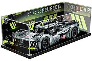FYHCY Vitrine en Acrylique Transparente pour Lego 9X8-24H-Le-Mans-Hypercar-42156 Modèle, Vitrine Antipoussière Compatible avec Lego 42156 (Modèle Lego Non Inclus) Inkjet