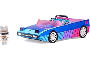 L.O.L. SURPRISE! LOL Surprise Dance Machine Car with Exclusive Doll, Surprise Pool, Dance Floor & Magic Blacklight - Multicolour Doll Car, for Girls Ages 4+
