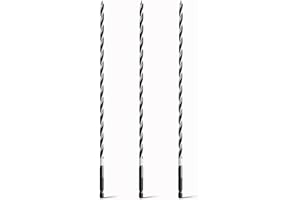 hsawbit Wood Drill Bits, 3pcs x 8mm x 300mm Auger Drill Bit Extra Long Drill Bits Wood Plastic, Drywall Woodworking Hole Drill Bit