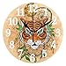 Produktbild Uosliks Dream Catcher Tiger Number Runde Wanduhr Batteriebetriebene Silent Non Ticking Moderne Dekorative 9,5 Zoll