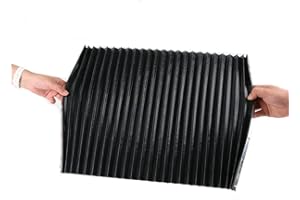 FACULX CNC Machine Black Rubber Accordion Pleats Shield Cover Milling Machine Flexible Protective Flat Accordion Bellows Cover Tool-160mm