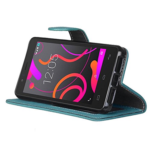 BQ Aquaris E4 5 4 5 Funda   VENTER   Cubierta Funda con ranuras para tarjetas  Flipable tel  fono m  vil flip Funda  Cubierta de tel  fono m  vil protectora Funda accesorio m  vil protecci  n de parachoques Para BQ Aquaris E4 5 4 5