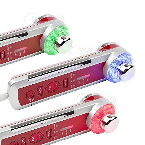 NORLANYA Professional Multi Function Beauty Machine Sonic Galvanic 3 Colors Light Vibrating Massager