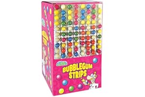 CANDY FACTORY BUBBLEGUM STRIP 10 BALL GUM FRUIT FLAVOUR BUBBLEGUM.PACK:40x