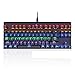 Produktbild RCXOO K83 USB Bluetooth Mechanische Tastatur Verdrahtet 87 Schlüssel Kunststoff 7 Farben Spiel Tastatur Ergonomie Design Gelten Für Laptop,Black-347 * 139 * 40mm