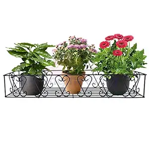 D&V ENGINEERING - Creative in innovation Metal Railings Pot Stand/Flower Plant Display Stand for Multiple Plants Garden Balcony