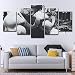 Produktbild ZEMER Arnold Schwarzenegger Bodybuilding Leinwanddrucke Bild Moderne Wandkunst Wohnkultur 5 Stück Malerei Poster,B,30x45x2+30x60x2+30x75x1