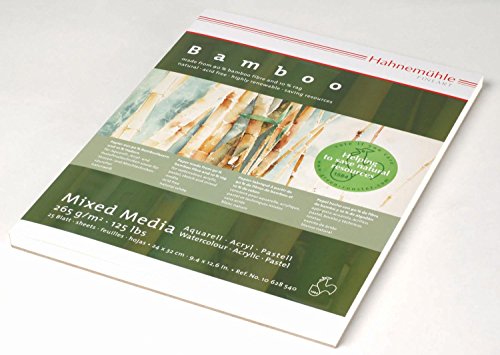 Mixed Media Block Bamboo 265g/m², 24x32cm, 25Blatt