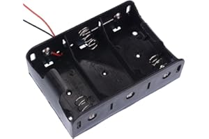 SWITCH ELECTRONICS D x 3 Open Battery Holder Case with Flying Lines