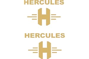 SUPERSTICKI 2X Hercules ca 20cm Motorrad Aufkleber Bike Auto Racing Tuning aus Hochleistungsfolie Aufkleber Autoaufkleber Tuningaufkleber Hochleistungsfolie für alle glatten Flächen UV und