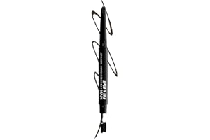NYX Professional Makeup Crayon à Sourcils Fill & Fluff, Formule à la Pommade Crémeuse, Pointe Précise, Embout Brosse pour Estomper, Espresso