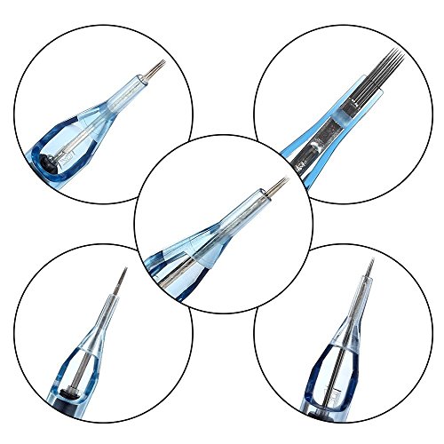 Hommii 10er/Set Professionelle Sterile Einweg Tattoo Nadel Tätowiernadeln Tattoo Nadeln Edelstahl Tattoo Spitzen Tips Tattoospitze für Round Liner Makeup 11M1 - 8