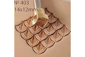 DANDS LTD Armadura Escala de Cuero Sello Herramienta Sellos Estampación Tallar Punzones Herramientas Artesanía Artesanía