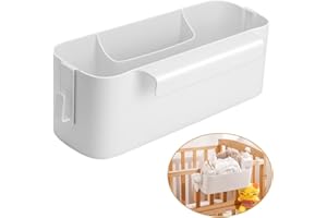 dafuhao Bedside Hanging Storage Baskets With Hooks, Bunk Bed Bedside Organizer Caddy for Storage Remote Controls Tablet Cell Phone Charging Baby Crib Dorm Room