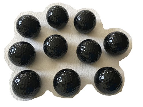 Preisvergleich Produktbild MEIERLE & Söhne 10 Stück Schwarze Golfbälle Schwarz Golfball