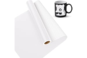 Lya Vinyl Vinilo adesivo 30,5 cm x 457,5 cm pellicola adesiva bianco lucido, vinile bianco per La maggior parte delle macchine da taglio per Regali Fai Da Te, Tazza, Finestra, Ceramica, Plastica