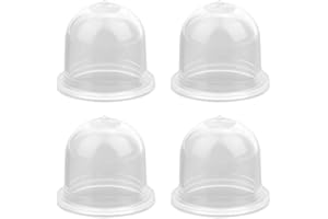 NQEUEPN 4pz Pompetta Benzina Decespugliatore, Trasparenti Sostituzione Lampadine di Primer per Carburatore Carburatore Primer Compatibili con Zama 0057003 0057004 0057025 per Motosega Tosaerba