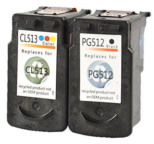 2 Druckerpatronen kompatibel für Canon PG-512 und CL-513 XXL - 2