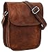 Price comparison product image Gusti Leder nature "Tamara" Genuine Leather Shoulder Messenger Shopper Tote Handbag 7.9" Tablet Bag Unisex Vintage Natural Brown Goatskin K66b