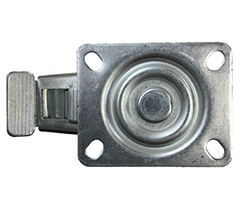 Satz von vier – 100mm blauen Gummi Flight Case Rollen – schwere elastische Gummirollen 150kg - 4