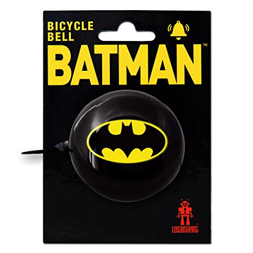 Preisvergleich Produktbild DC Comics - Superheld - Batman Logo Retro Fahrradklingel aus massivem Stahl - schwarz - LOGOSHIRT