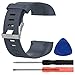 Produktbild Replacement Bands for Fitbit Surge, Large, Silicone Wristbands/straps for Fitbit Surge Fitness Superwatch : Gray