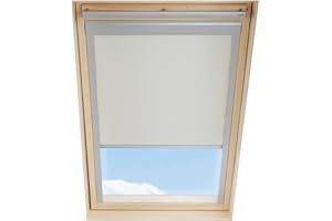 ITZALA Blackout Budget Roller Blind compatible with VELUX Roof Windows with size codes M04 / 304/1 / MK34, Beige