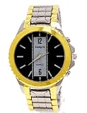 Elegante Luxus Herren Uhr in Gold Schwarz