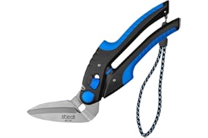 stedi 22cm Teppichschere, Hochleistungsschere, Universalschere, Mit Fein Gezackten Klingen Aus Kohlenstoffhaltigem Edelstahl – Einfaches Schneiden Von Elektrischen Kabeln, Stoff, Eisenbleche