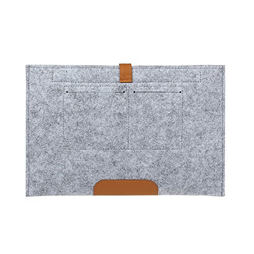 Laptophülle, xhorizon TM FX Wollfaser Macbook Hülle Filz Sleeve Tasche Laptop Notebook Umschlag Beutel für das neue Macbook veröffentlicht im Jahr 2015, mit Ultrabook Netbook kompatibel - 5