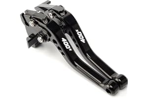 MTCRIGHTER Leva del freno corta Leva frizione per Triumph Scrambler 400X 2024, Realizzato in lega di alluminio CNC (Black)