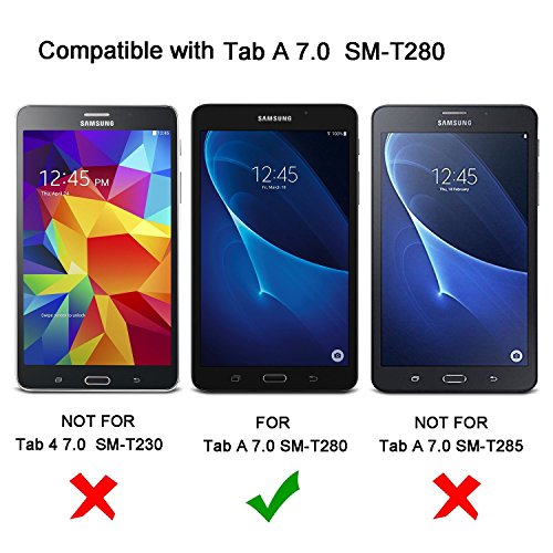 OMOTON Panzerglas Schutzfolie für Samsung Galaxy Tab A 7.0 mit [9H Härte] [Crystal Clear] [kratzresistent] [Bläschenfrei für Installation] - 2