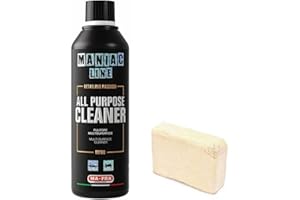 HITOPSELLER Mafra, Maniac Car Detailing Line, all Purpose Cleaner, Pulitore Multisuperficie Moquette, Sedili in Tessuto e Pelle, Plastiche + Spugnetta per Applicazione in Omaggio