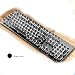 Produktbild Unbekannt Steampunk Mechanische Tastatur Blaue Achse Schwarze Achse Tee Achse Desktop Computer Hintergrundbeleuchtung Spiel verdrahtete 104 Schlüssel (Farbe : Black Axis)