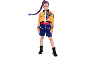 Atorcher Girls Costumes Halloween Cosplay Party Carnival Outfit Singer Uniform Full Set for Kids
