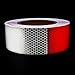 Produktbild Andux Zone Klebeband Warnklebeband Reflektorband Sicherheit Markierung Band FGJ-01 (Rot/Weiß 5cm x 30m)