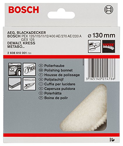 Bosch Lammwollhaube (130 mm, Polieren),2608610001 - 2