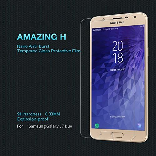 Nillkin Tempered Glass for Samsung Galaxy J7 Duo Amazing H Explosion Proof Screen Protect + Camera Film