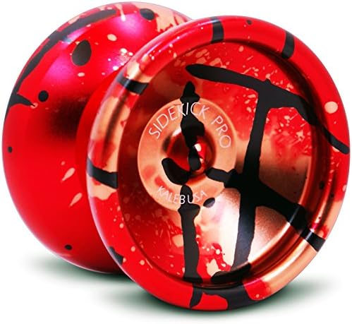 Sidekick Yoyo Red Black Gold Splashes Professional Aluminum Pro 7S