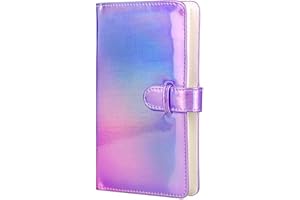 BERFEA Mini Fotoalbum 3 Zoll 96 Taschen album für Fujifilm Instax Mini 12 11 9 8 8+ 25 7s 50 90 Polaroid Snap/Zip/ Z2300/ PIC-300, HP Sprocket, Kodak Mini 3 Zoll Film (Coloful Purple)