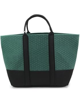 Filztasche XXL-Tasche grün schwarz 55x20x34cm Damenhandtasche