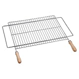 Sauvic 02724 Grille de Barbecue Universelle Acier 60/70 x 40 cm - Largeur extensible de 62 à 72 cm