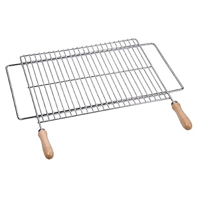 Sauvic 02724 Grille de Barbecue Universelle Acier 60/70 x 40 cm - Largeur extensible de 62 à 72 cm