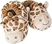 Suki Baby Bing Bing Soft Boa Plush Baby's Booties with Embroidered Accents (Giraffe)