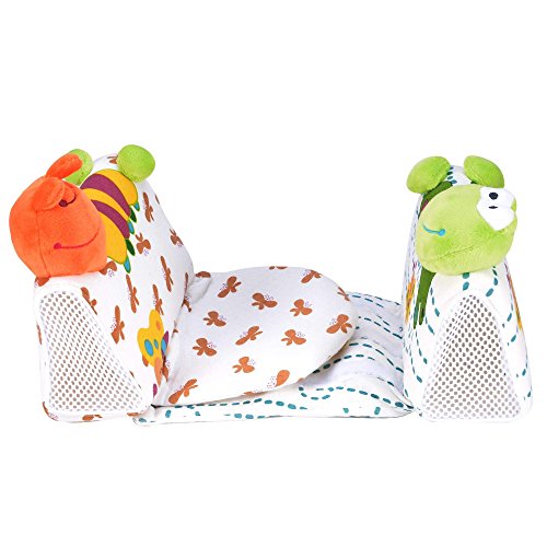 Baby Infant Safe Sleep Positioner Prevent Flat Head Shape Anti Roll Pillow Fixed