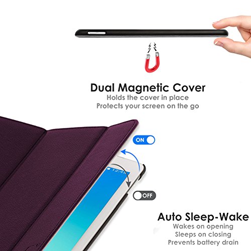 ForeFront Cases® – Kunstleder-Case mit Ständer Hülle für Samsung Galaxy Tab 3 8.0 8GB 3G + WiFi – mit magnetischer Auto-Sleep-Wake-Funktion – inkl. Bedienstift - 5