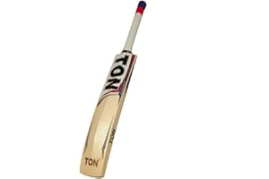 SS TON Cricket Bat For Mens and Boys (Beige, Size - Short Handle) | Material: Kashmir Willow | Lightweight | Free Cover | Ready to play | For Intermediate Player | Grade 2