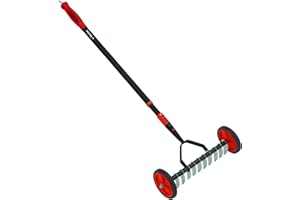 Darlac Lawn Scarifier – For Lawn Care & Maintenance – Made From Strong Powder-Coated Steel – Telescopic Handle Adjusts to Suit Height – Extends 97cm to 1.5m – Easy To Use Garden Rake
