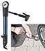 Produktbild AGT Fahrradluftpumpe: Mini-Fahrradpumpe für Rennräder & Mountainbikes, Manometer bis 9 bar (Fahrrad Luftpumpe mit Manometer)